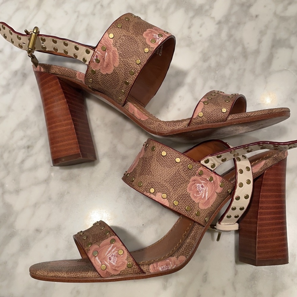Coach Block Heel Sandal